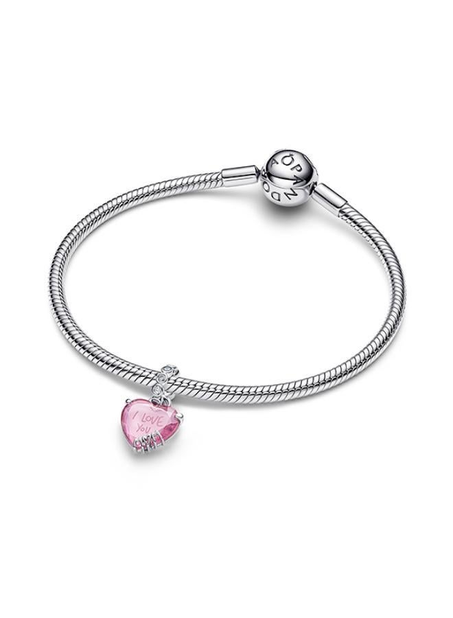 PANDORA I Love You Mom Dangle Charm - Image 3